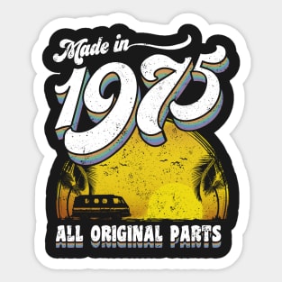 Made in 1975 All Original Parts 42 Birthday Gift Sticker